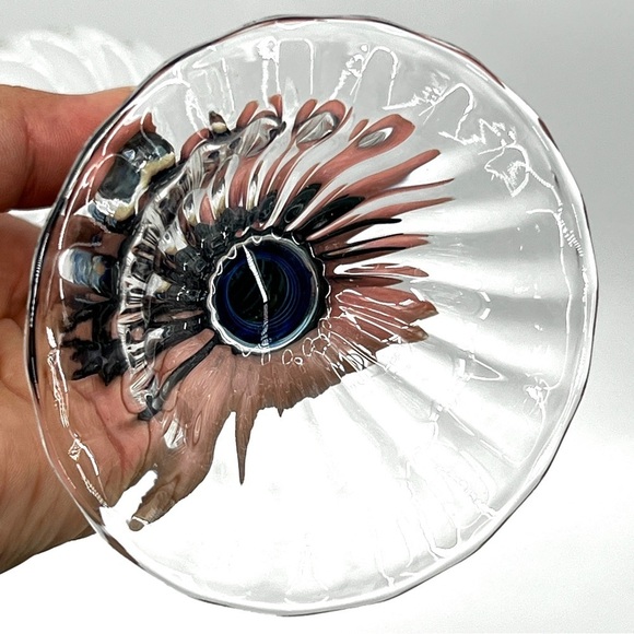 Antonio Salviati Venetian Murano Trident Art Glass Chalice Wine Goblet - Picture 13 of 17